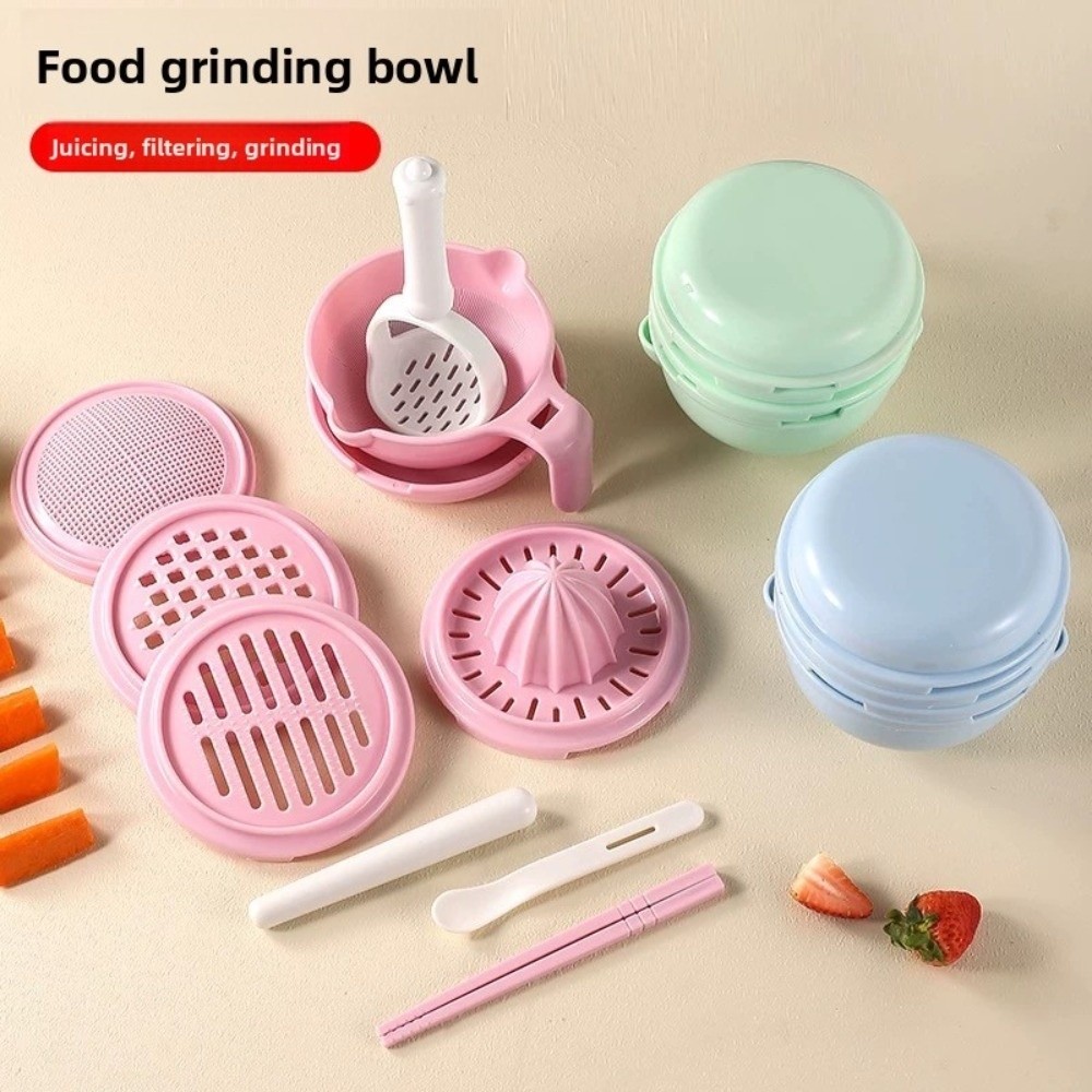 Baby Food Mill - Solid color Baby Food Grinding Bowl