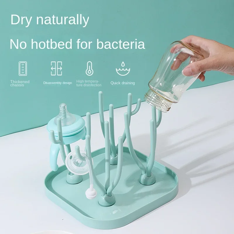 Easy Baby Food - Baby Solid Color Feeding Bottle Drain